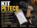 Pistolinha PETECO – Mini Lançadora de Bolinhas com Retorno por Mola